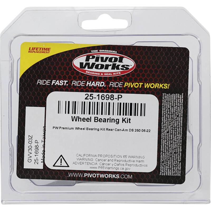 Pivot Works Can-Am Wheel Bearing Kit Premium Bearings