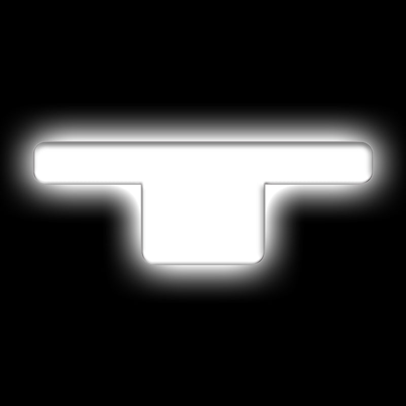 ORACLE Lighting Universal Illuminated LED Letter Badges - Matte Wht Surface Finish - T SEE WARRANTY