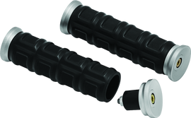 Kuryakyn Dillinger Grips 7/8in Universal Nickel