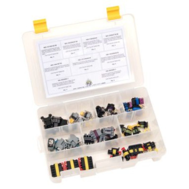 NAMZ Delphi/AMP EFI & Component Builders Kit Incl. Connectors/Terminals/Seals (For 20g to 14g Wire)