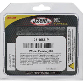 Pivot Works Aprilia, Triumph Wheel Bearing Kit Premium Bearings