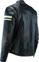 Load image into Gallery viewer, River Road Hoodlum Vintage Leather Jacket Black - Small