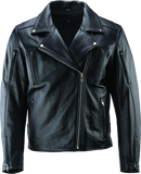 River Road Ironclad Classic Leather Jacket Black - 4XL