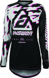 Answer 23.5 Syncron Meltdown Jersey Black/Magenta/Grey Womens - Small