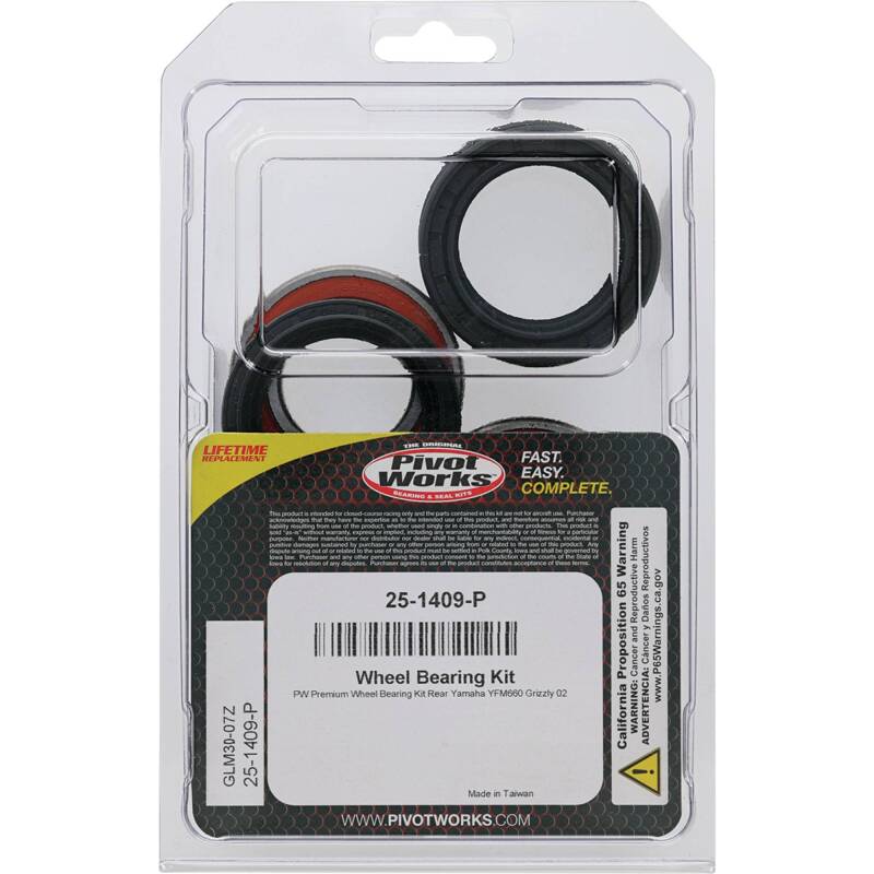Pivot Works Yamaha Wheel Bearing Kit Premium Bearings