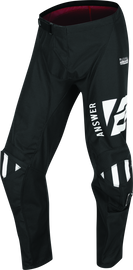 Answer Syncron Merge Pant Black/White Youth Size - 20