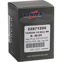 Load image into Gallery viewer, Vertex Piston 02-18 Yamaha YZ 85 85cc +2mm Cast Big Bore Piston Kit 92cc.