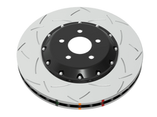 Load image into Gallery viewer, DBA 12-15 Lotus Exige Front 5000 2-Piece Drilled &amp; Slotted Rotor w/Black Hat