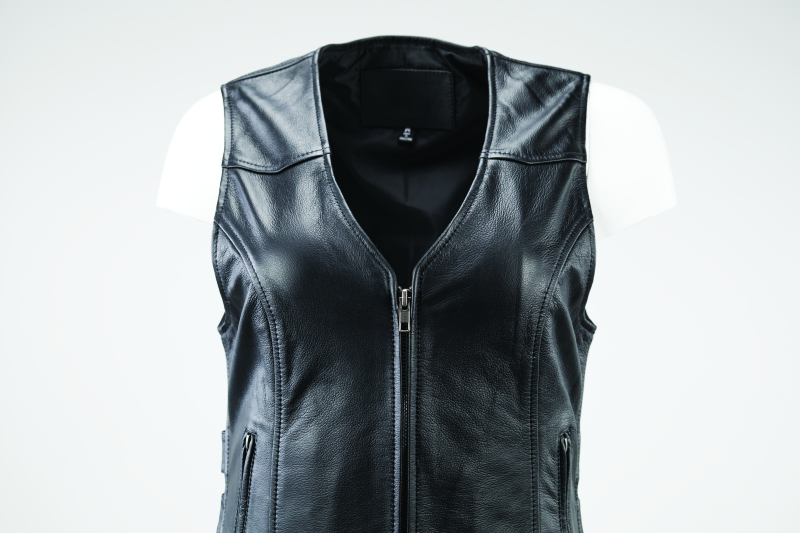 Kuryakyn Leather By River Road Plains Leather Vest Black Womens - Small