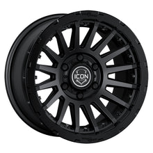 Load image into Gallery viewer, ICON Recon Pro 17x8.5 6 x 135 6mm Offset 5in BS 87.1mm Bore Satin Black Wheel