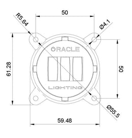 Oracle 60mm 15W Fog Beam LED Emitter SEE WARRANTY