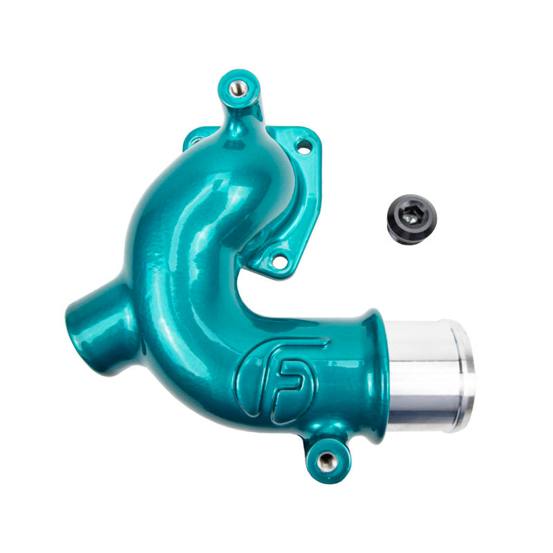 Wehrli 98-18 Dodge / Ram Cummins 5.9L/6.7L WCFab X Fleece Thermostat Housing - Candy Teal