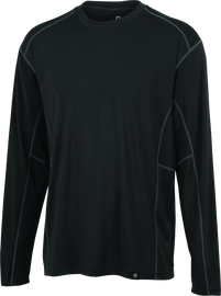 FIRSTGEAR Base Layer Shirt Lightweight Long-Sleeve Dark Grey - Extra Large