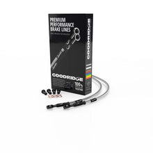 Load image into Gallery viewer, Goodridge 89-94 Suzuki GS500EK-ER Clear Rear SS Brake Lines w/Black Fittings