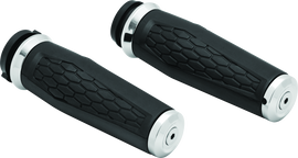 Kuryakyn Hex Grips Thottle-By-Wire Chrome
