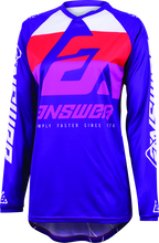 Load image into Gallery viewer, Answer 23 Syncron CC Jersey Purple/White/Red Womens - 2XL