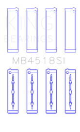 King Engine Bearings Chrysler Pentastar 3.6L Erb V6 (Size +0.50mm) Main Bearing Set