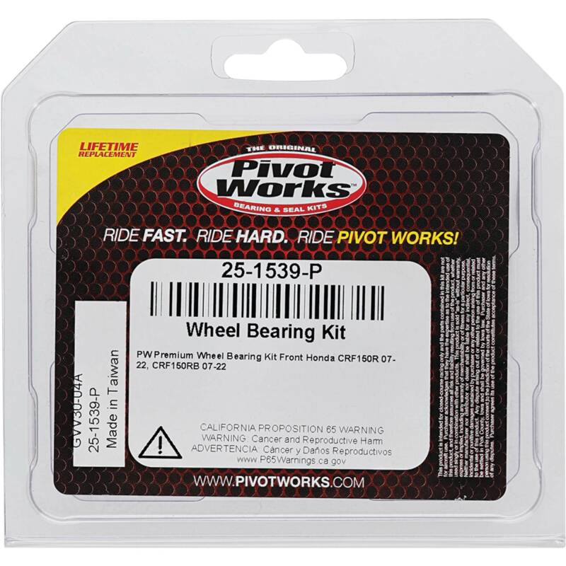 Pivot Works Honda Wheel Bearing Kit Premium Bearings