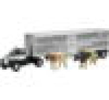 Load image into Gallery viewer, New Ray Toys 1953 Mack B-60 Livestock Truck with Cattle/ Scale - 1:43