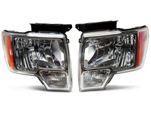 Load image into Gallery viewer, Raxiom 09-14 Ford F-150 Axial OEM Style Rep Headlights- Chrome Housing (Clear Lens)