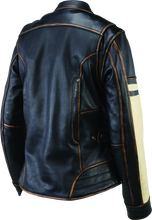 Load image into Gallery viewer, River Road Dame Vintage Leather Jacket Black Womens - Small