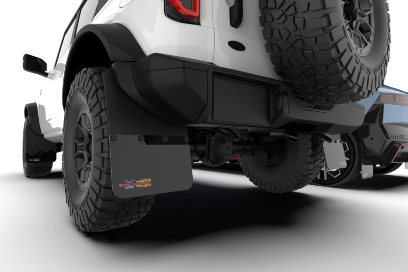 Rally Armor 21-24 Ford Bronco RR-ST Rock Rail-Steel Rear Bumper BCE Logo