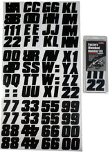 Load image into Gallery viewer, Hardline Snowmobile Lettering Registration Kit 2 in. - 500 Solid Black/