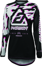 Load image into Gallery viewer, Answer 23.5 Syncron Meltdown Jersey Black/Magenta/Grey Womens - Medium