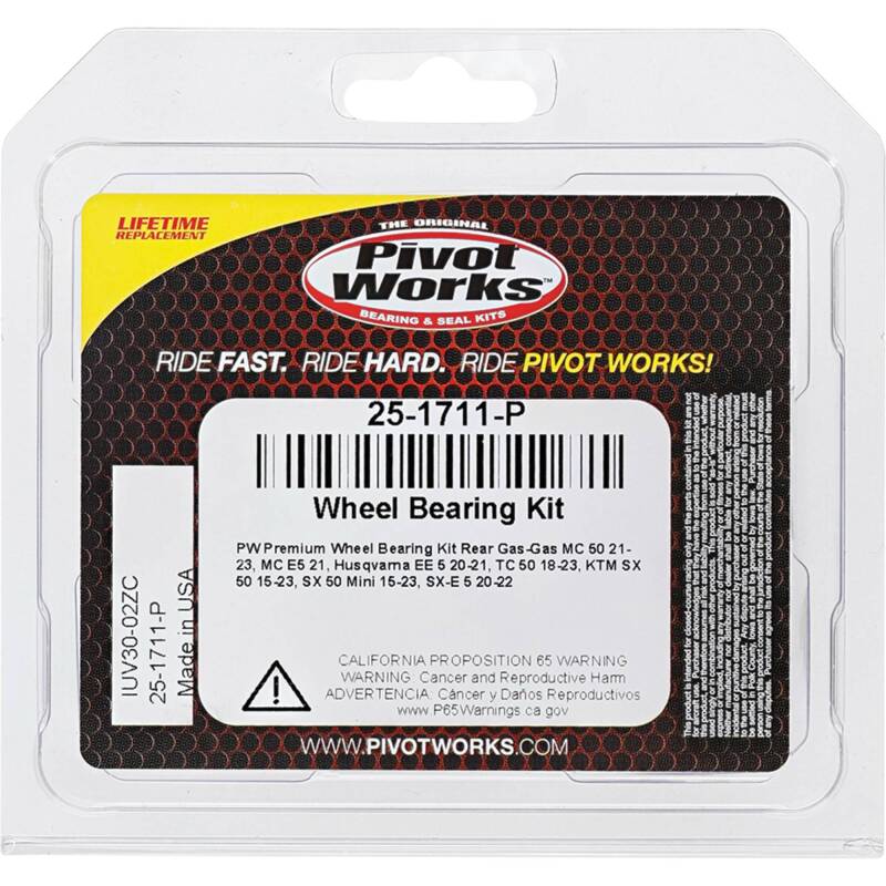 Pivot Works Gas-Gas, Husqvarna, KTM Wheel Bearing Kit Premium Bearings