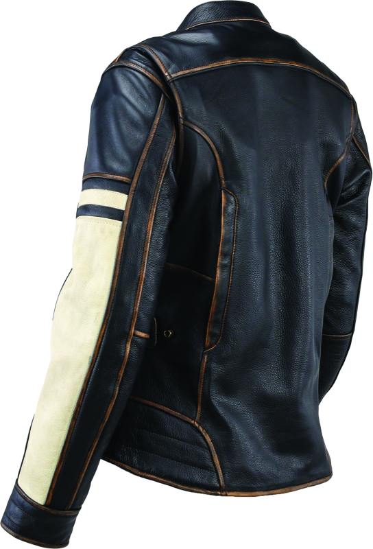 Kuryakyn Leather By River Road Dame Vintage Leather Jacket Black Womens - Small