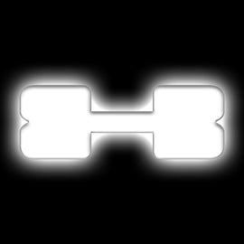 ORACLE Lighting Universal Illuminated LED Letter Badges - Matte Wht Surface Finish - X SEE WARRANTY