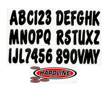 Load image into Gallery viewer, Hardline Boat Lettering Registration Kit 3 in. - 200 Black Solid