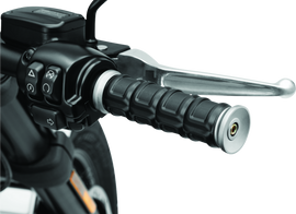 Kuryakyn Dillinger Grips Throttle-By-Wire Silver