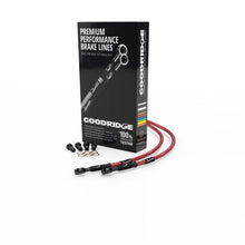 Load image into Gallery viewer, Goodridge 22-23 Yamaha MT-10/SP ABS Red Front SS Brake Lines w/Black Fittings