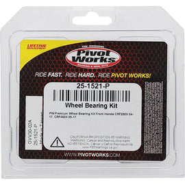 Pivot Works Honda Wheel Bearing Kit Premium Bearings