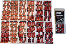 Load image into Gallery viewer, Hardline Snowmobile Lettering Registration Kit 2 in. - 500 Red/Black
