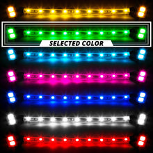Load image into Gallery viewer, XK Glow Strip Single Color Underglow LED Accent Light Car/Truck Kit Green - 8x24In Tube + 4x8In