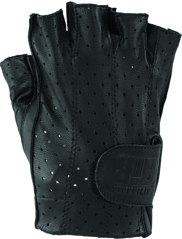 Kuryakyn Leather By River Road Tucson Shorty Gloves Black - Medium