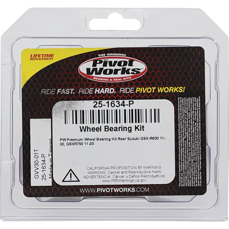 Pivot Works Suzuki Wheel Bearing Kit Premium Bearings