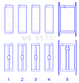 King Engine Bearings For General Motors 262/267/302/307/327/350