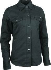 Speed and Strength Speed Society Armored Moto Shirt Black Womens - Small