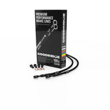 Goodridge 08-14 Aprilla RSV1000R/RSV4 Black Front SS Brake Lines w/Black Fittings