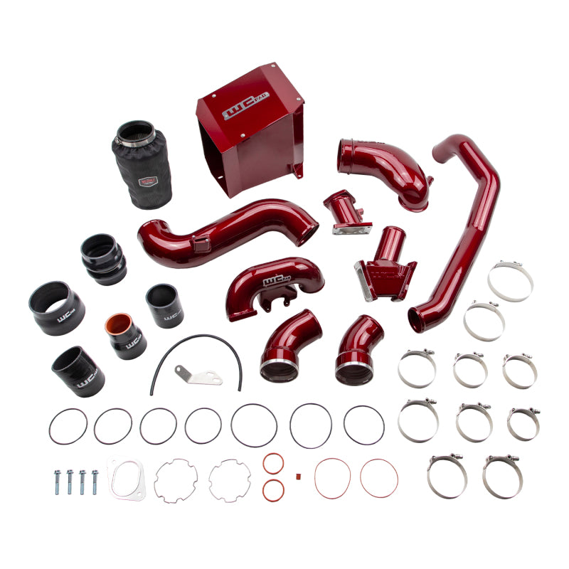 Wehrli 2007.5-2010 Chevrolet Duramax 6.6L LMM Stage 2 High Flow Intake Bundle Kit - WCFab Red