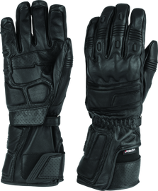 FIRSTGEAR Himalayan Long Gloves Black - Medium