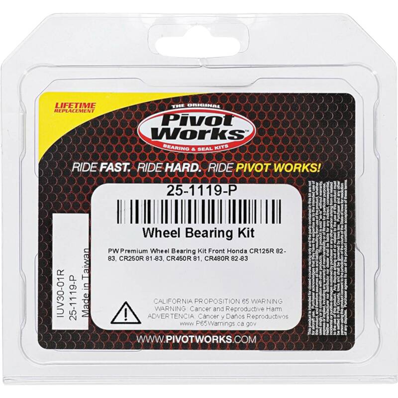 Pivot Works Honda Wheel Bearing Kit Premium Bearings