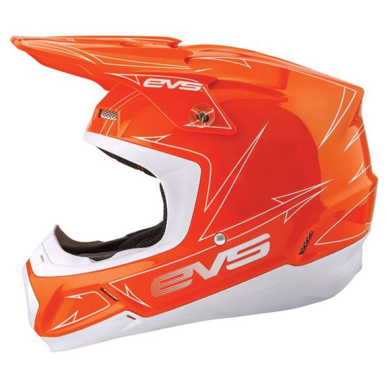 EVS T5 Pinner Helmet Orange/White - Small
