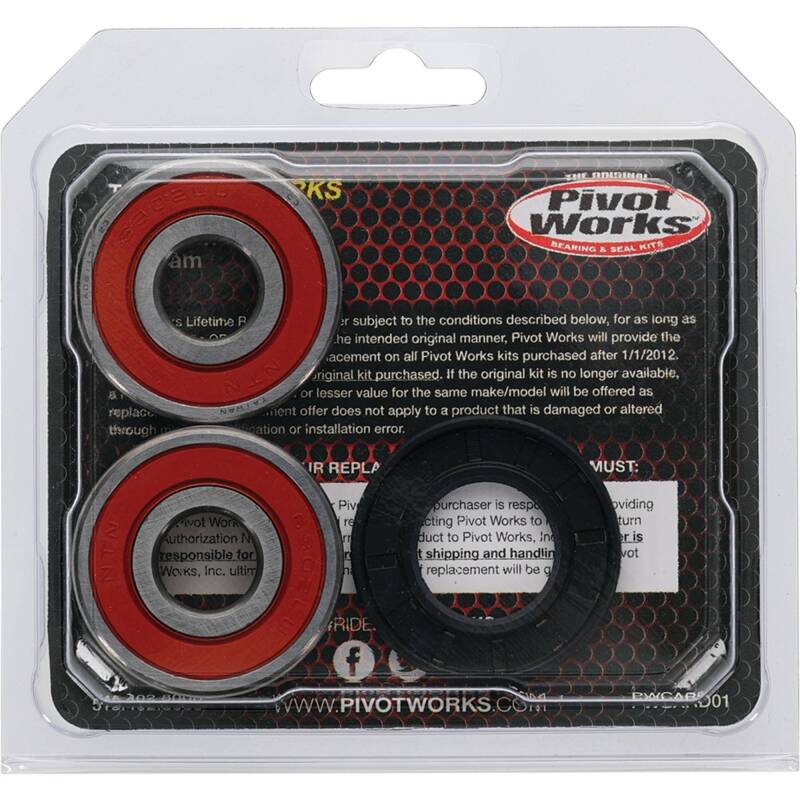 Pivot Works Honda, Kawasaki, Suzuki Wheel Bearing Kit Premium Bearings