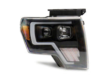 Load image into Gallery viewer, Raxiom 09-14 Ford F-150 Axial G4 Light Bar Switchback Projector Headlights- Blk Housing (Clear Lens)