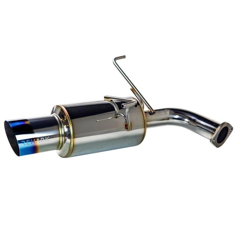 REMARK 2022+ Subaru WRX (VB) Catback Exhaust - Dual R1 Spec Burnt Stainless (Resonated)