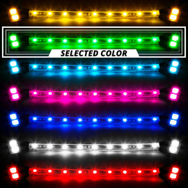 XK Glow Single Color XKGLOW UnderglowLED Accent Light Car/Truck Kit Green - 4x8In